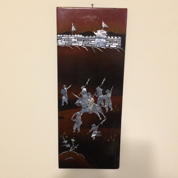 Wall Decor Antique Vietnamese Lacquer Mop Wall Art 4 Panel Poshmark